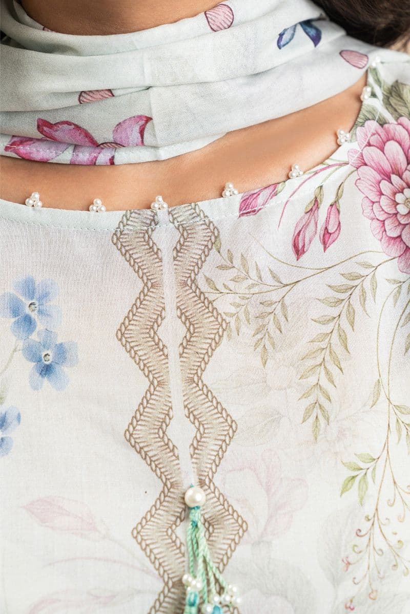 3 PIECE PRINT LAWN SUIT-IVORY WHISPER (UNSTITCHED) thumbnail
