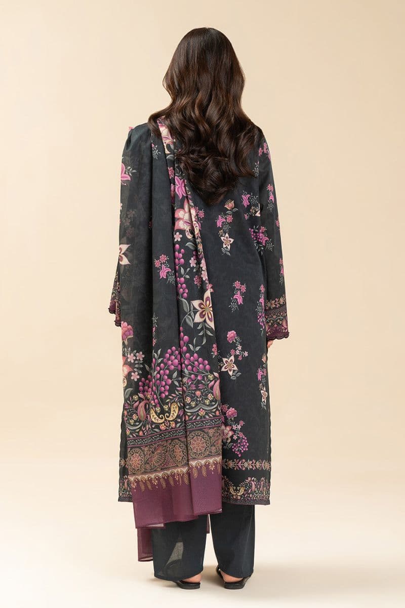 3 PICE PRINTED LAWN SUIT-EBONY FLORENCE (UNSTITCHED) thumbnail