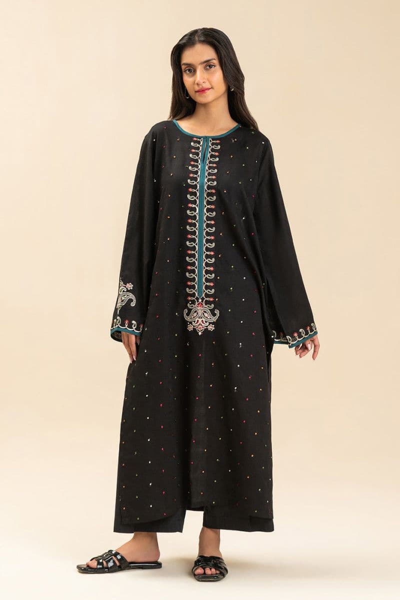 EMBROIDERED LUREX LAWN SHIRT (PRET) thumbnail
