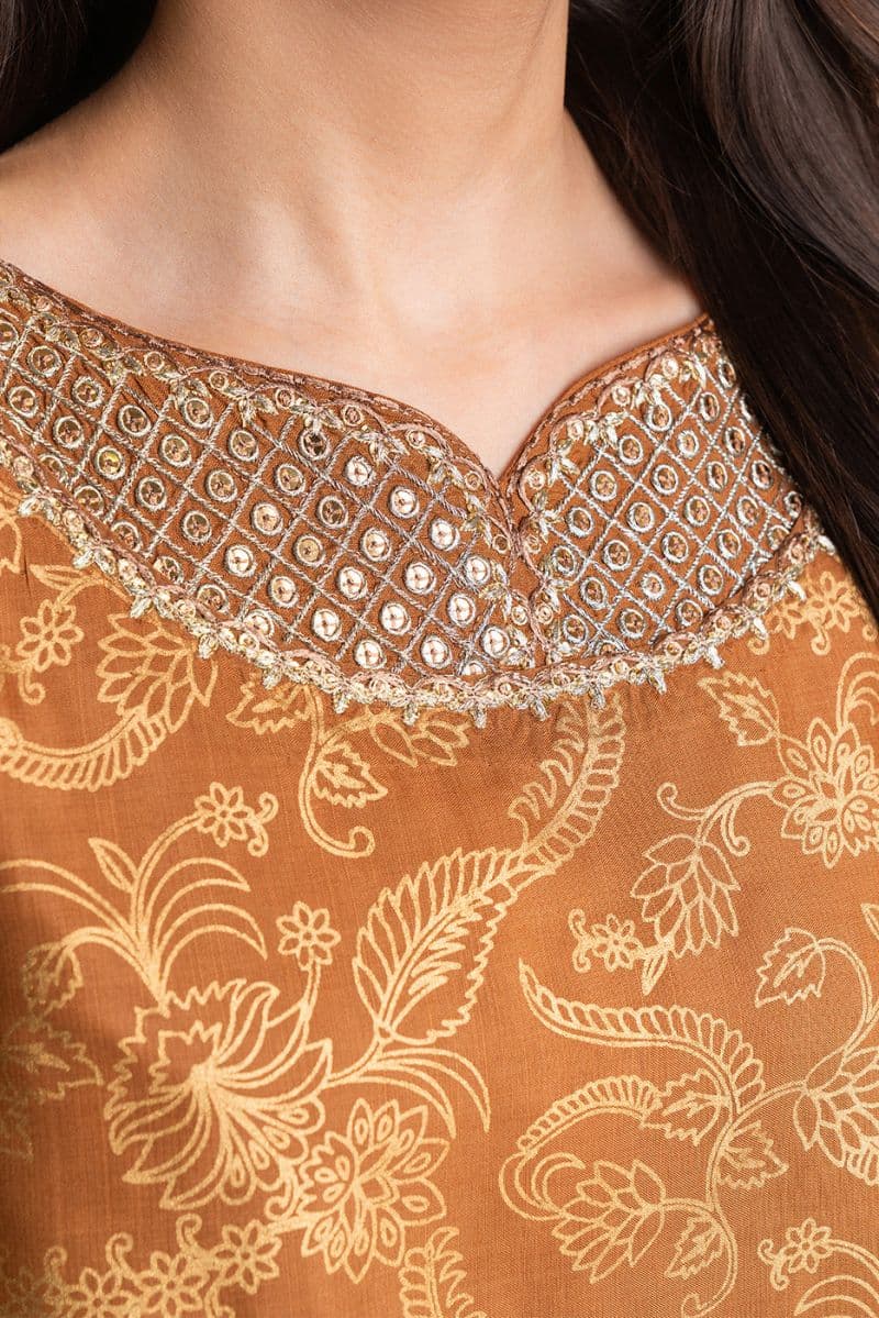 EMBROIDERED RAW SILK SHIRT (LUXURY PRET) thumbnail