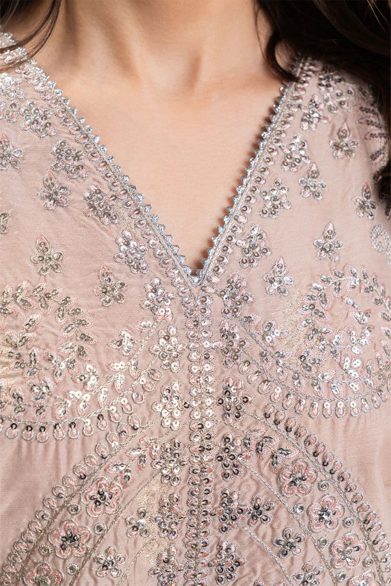 2 PIECE EMBROIDERED ZARI JACQUARD SUIT (LUXURY PRET) thumbnail