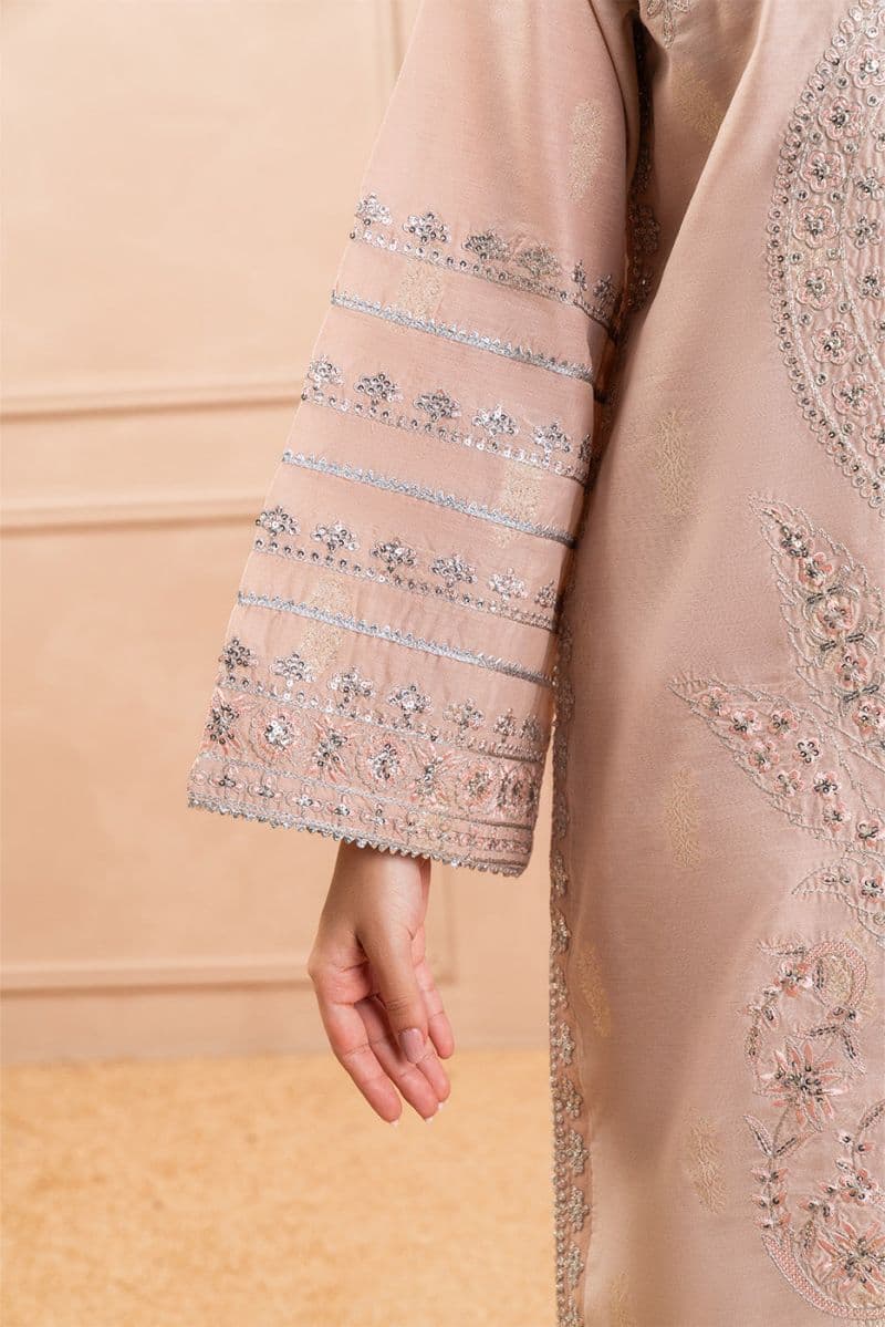 2 PIECE EMBROIDERED ZARI JACQUARD SUIT (LUXURY PRET) thumbnail