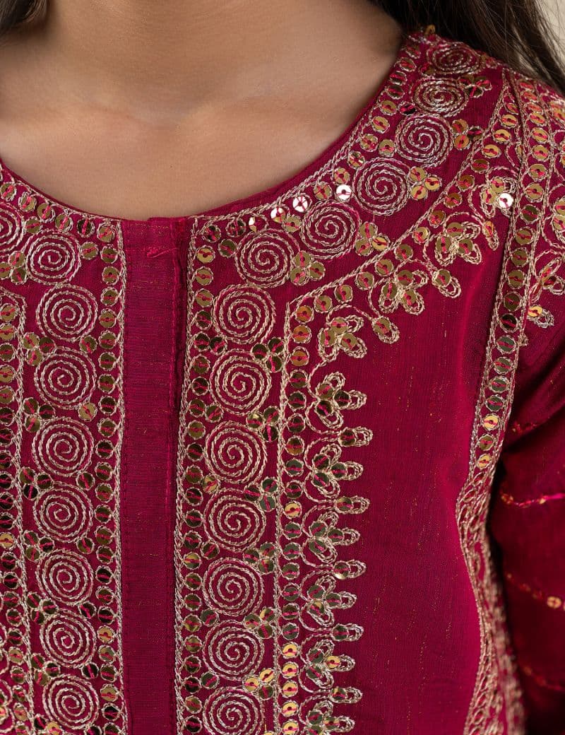 2 PIECE ETHNIC EMBROIDERED SUIT thumbnail