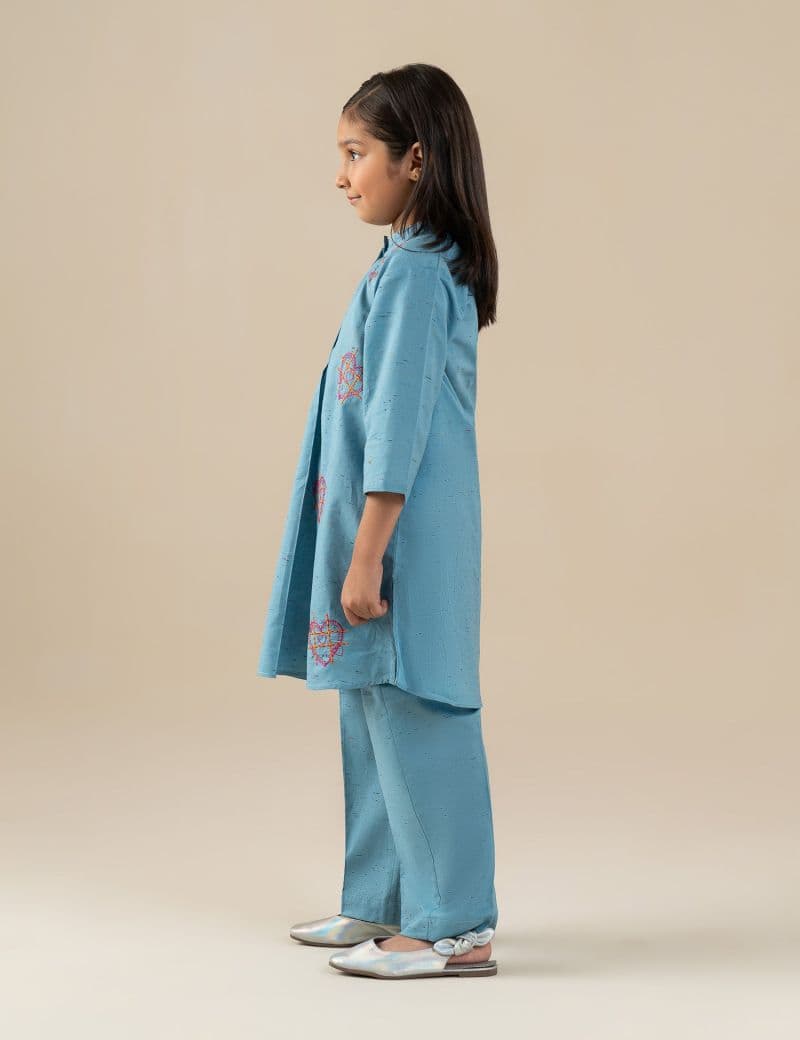 2 PIECE HEART EMBROIDERED SUIT thumbnail