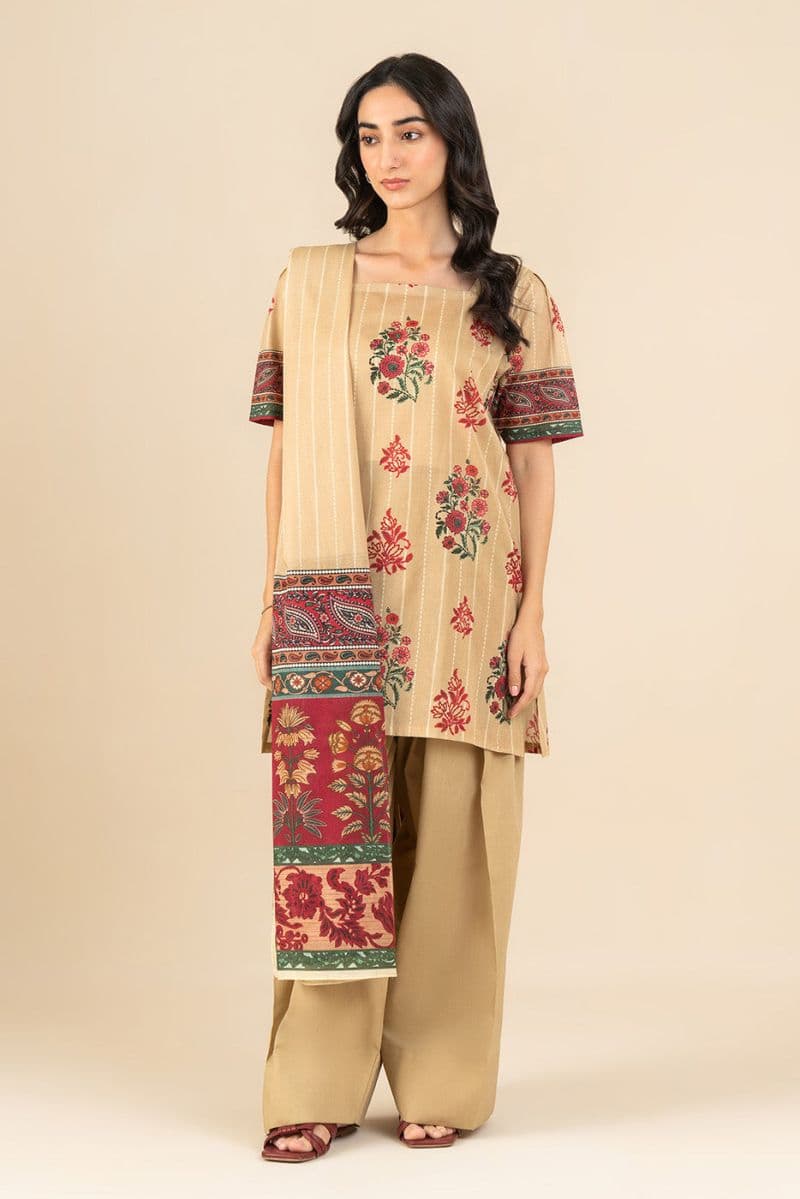 3 PIECE PRINTED LAWN SUIT-WHIMSICAL DUSK (UNSTITCHED) thumbnail