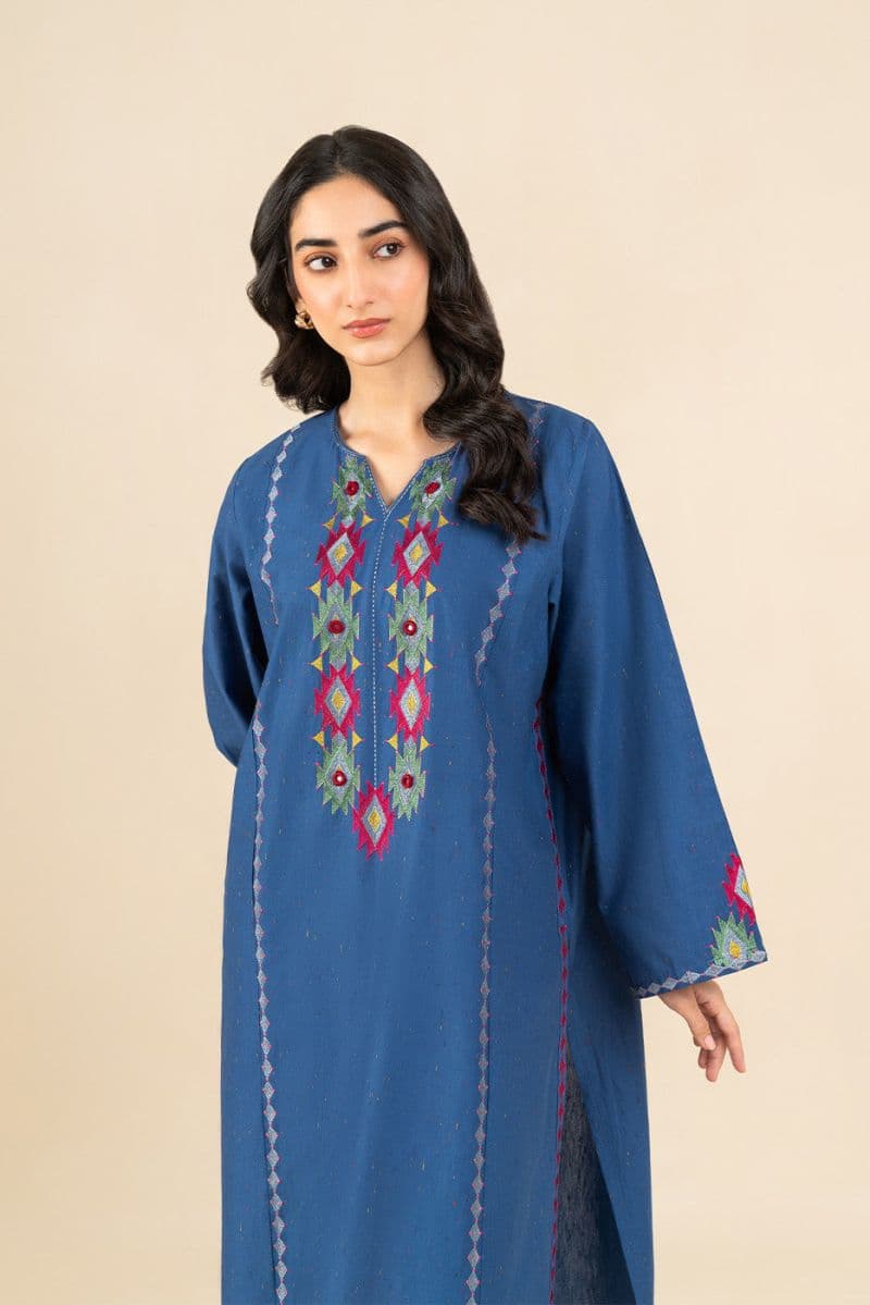 EMBROIDERED MULTI NEPS SHIRT (PRET) thumbnail