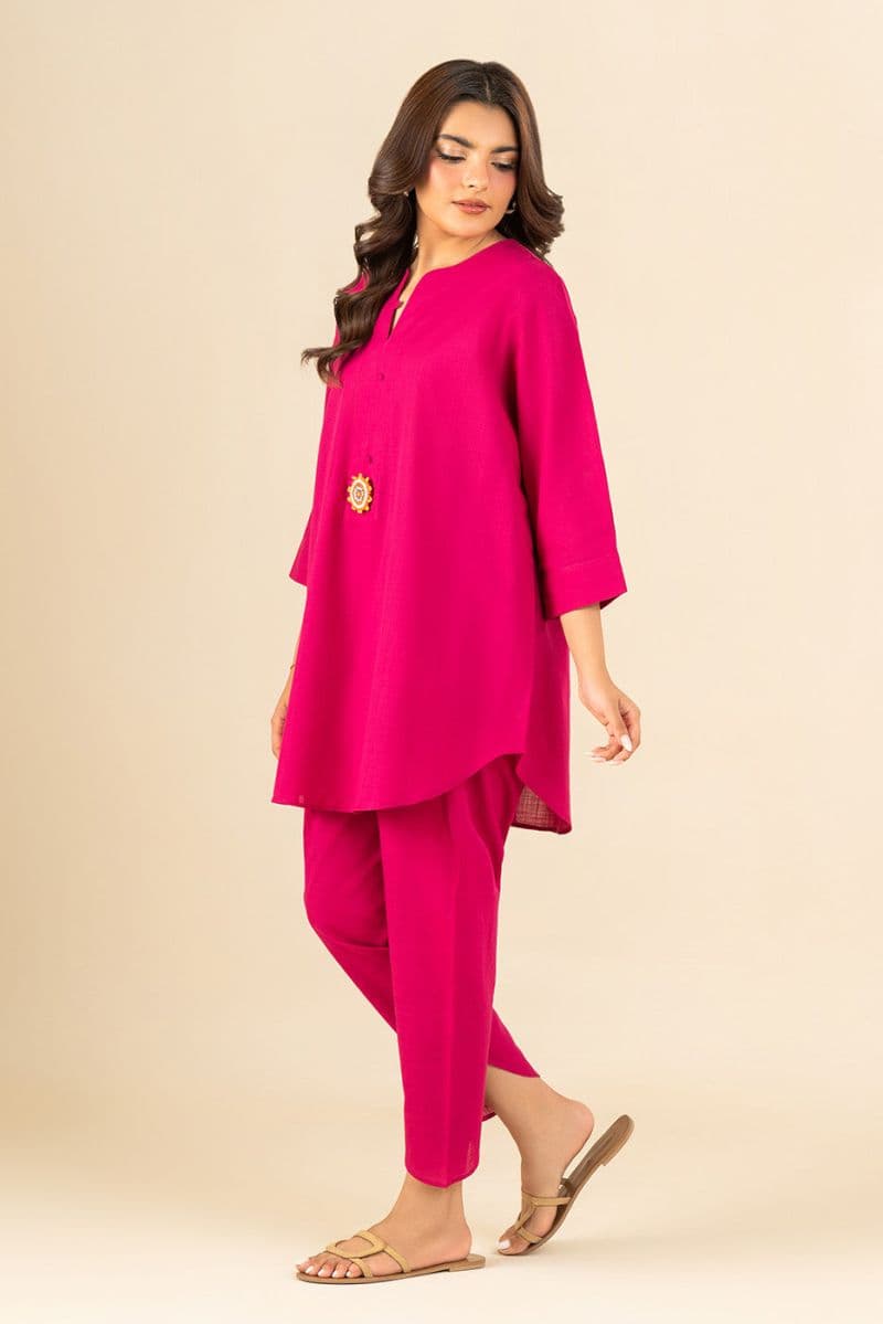 2 PIECE SOLID YARN DYED SUIT (PRET) thumbnail