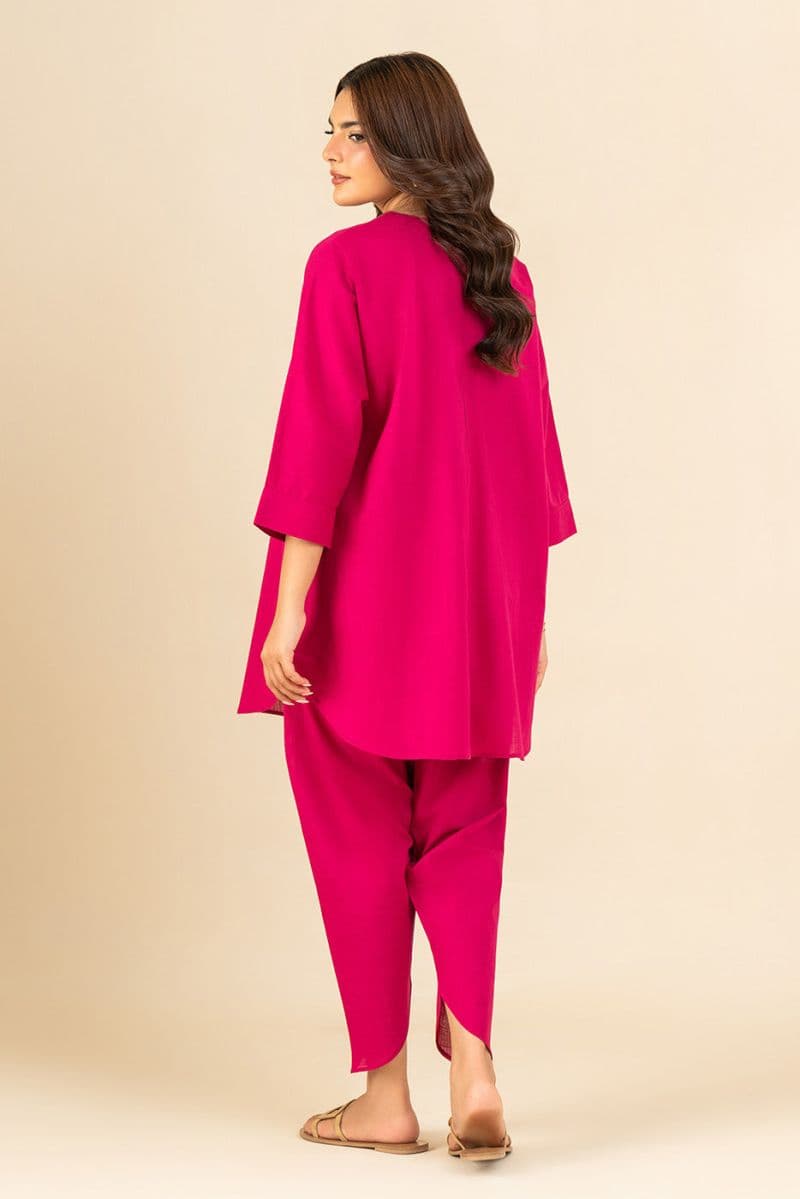 2 PIECE SOLID YARN DYED SUIT (PRET) thumbnail