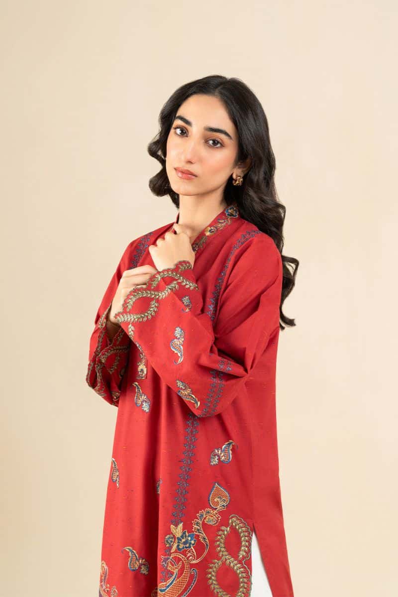 EMBROIDERED MULTI NEPS SHIRT (PRET)
