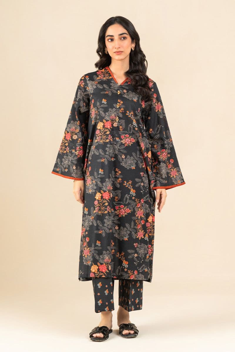 2 PIECE PRINTED TWO WAY SLUB SUIT (PRET) thumbnail