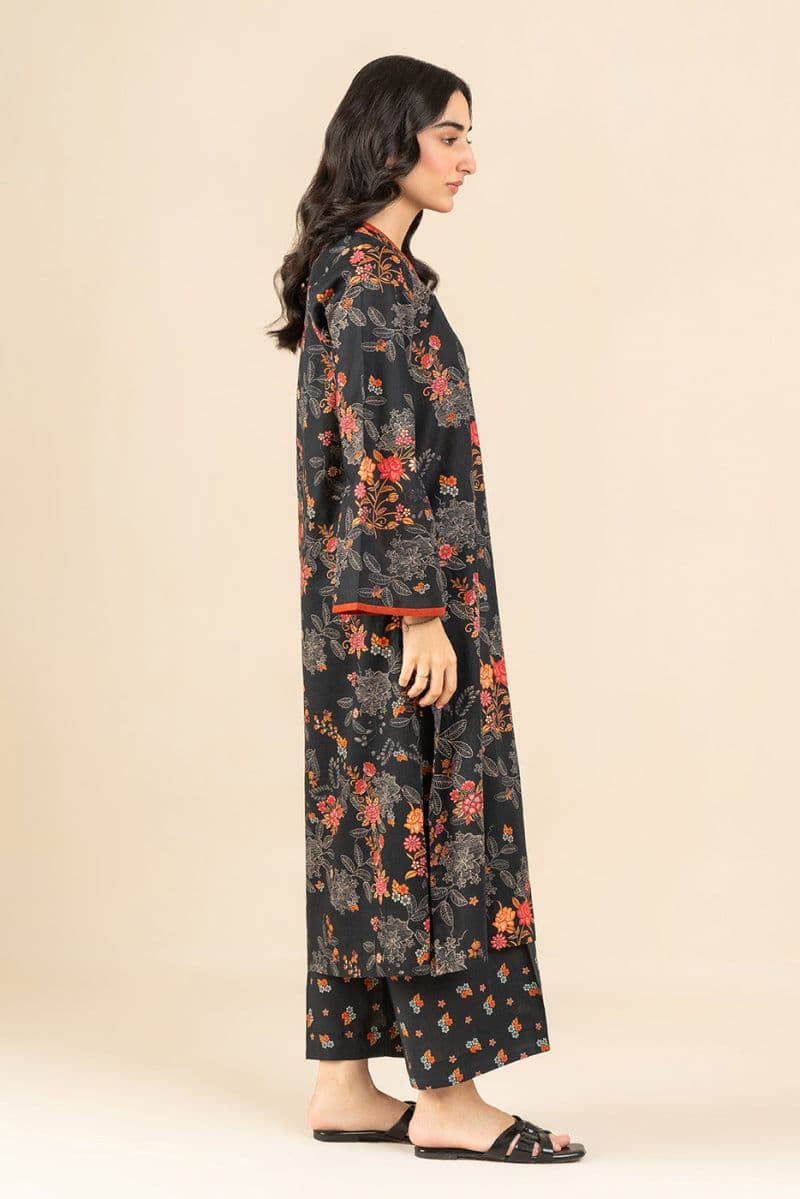 2 PIECE PRINTED TWO WAY SLUB SUIT (PRET) thumbnail