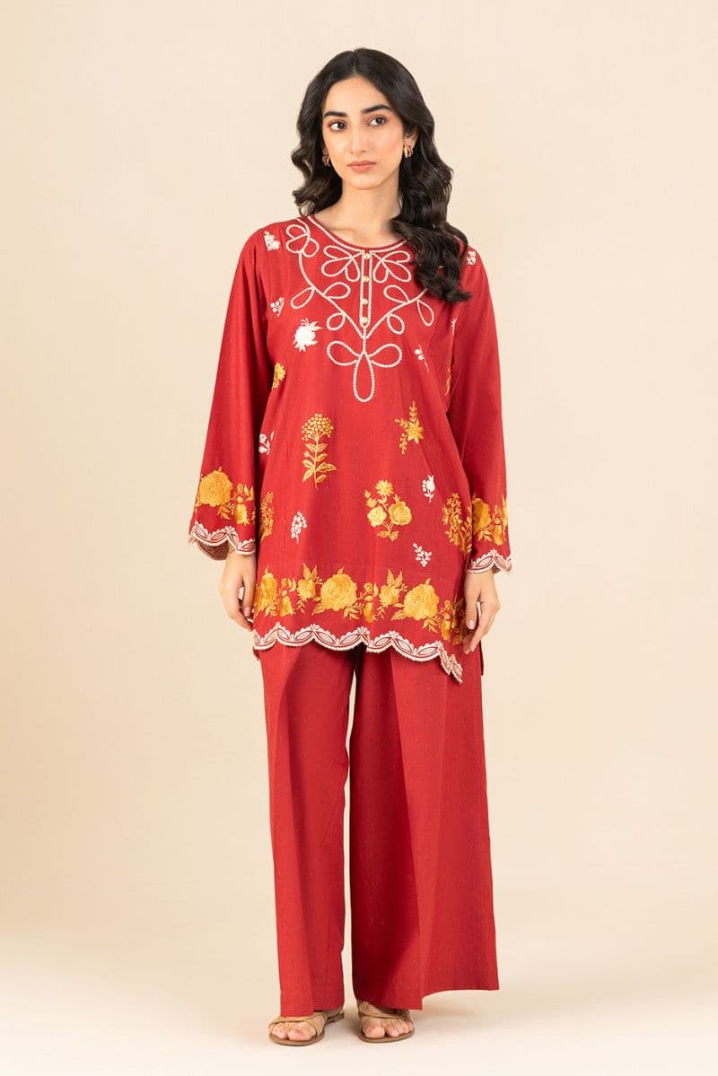 2 PIECE EMBROIDERED MULTI NEPS SUIT (FLOW) thumbnail
