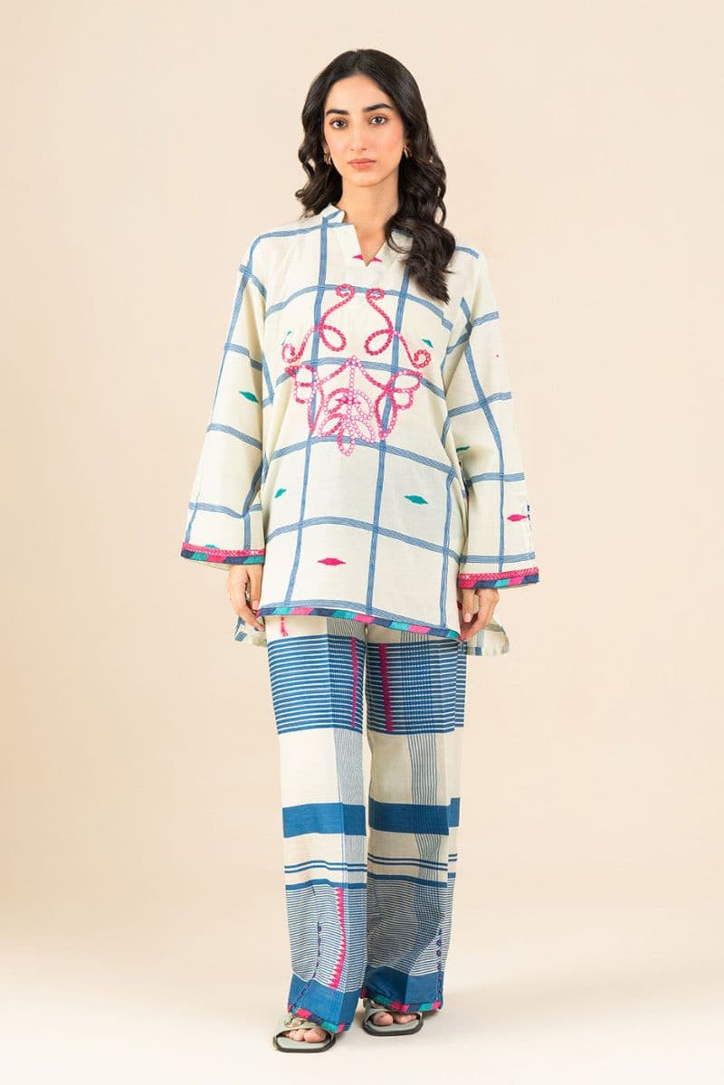 2 PIECE EMBROIDERED JACQUARD SUIT (FLOW) thumbnail