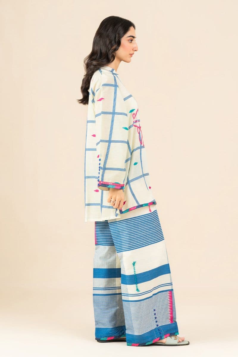 2 PIECE EMBROIDERED JACQUARD SUIT (FLOW) thumbnail