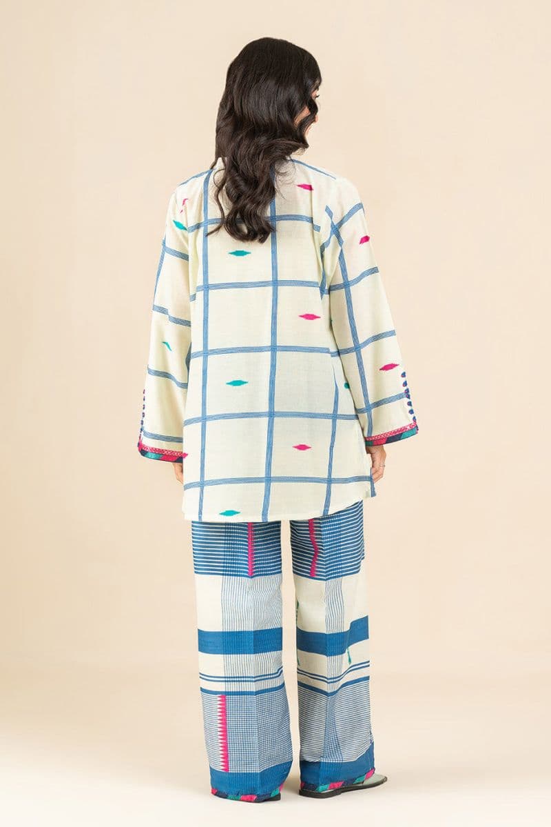 2 PIECE EMBROIDERED JACQUARD SUIT (FLOW) thumbnail