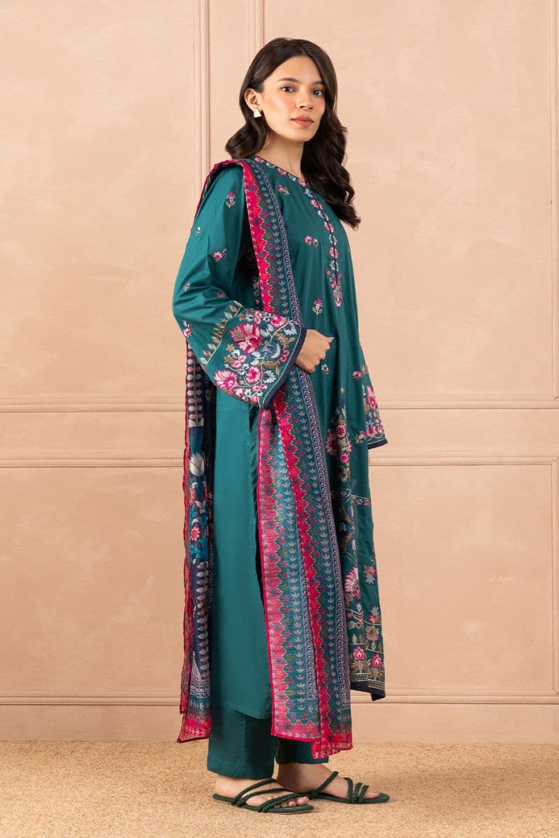 3 PIECE EMBROIDERED LAWN SUIT (HIGH CASUAL) thumbnail