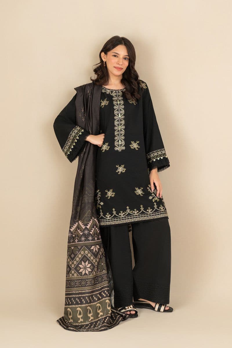 3 Piece Embroidered Lawn Suit - Tribal Treasure Unstitched thumbnail