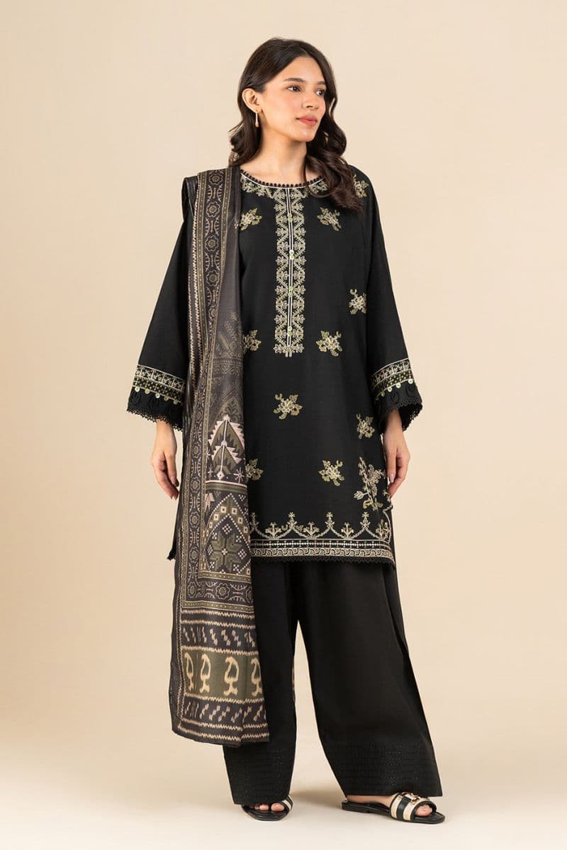 3 Piece Embroidered Lawn Suit - Tribal Treasure Unstitched thumbnail