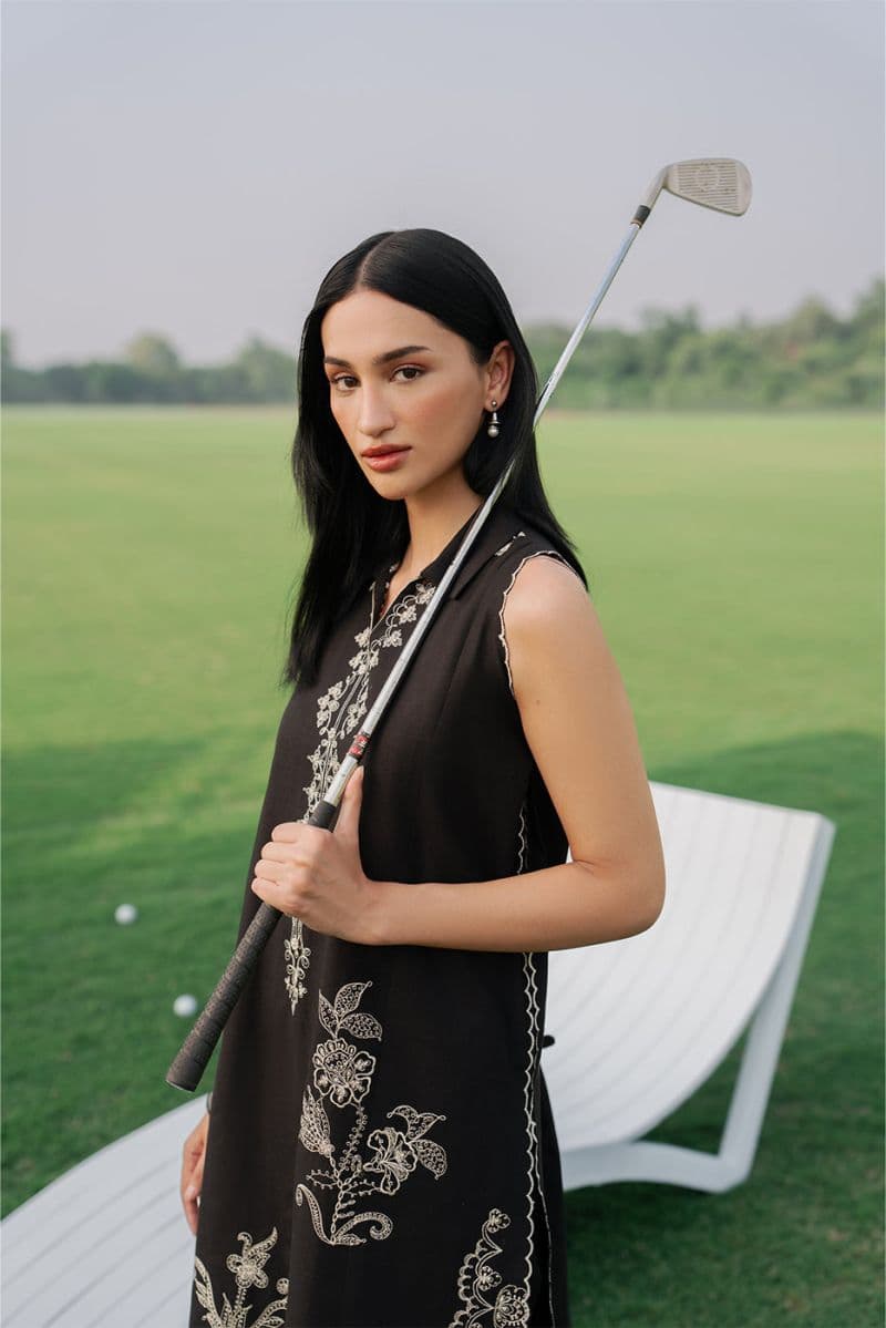 2 PIECE EMBROIDERED KHADDAR SUIT-NUEVO ONYX ( UNSTITCHED ) thumbnail