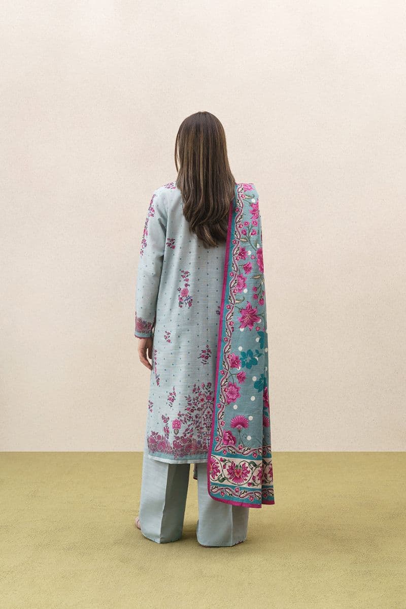 3 PIECE PRINTED KHADDAR SUIT-AUTUMN BREEZE (UNSTITCHED) thumbnail