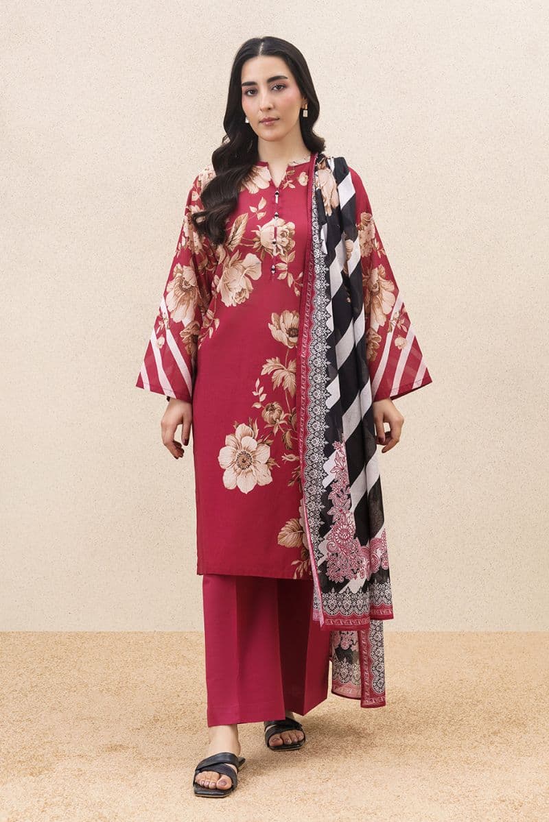 3 PIECE PRINTED LAWN SUIT-WITCHING HOUR (UNSTITCHED) thumbnail