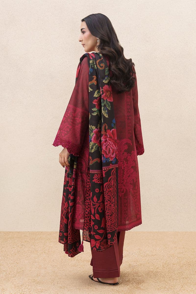3 PIECE EMBROIDERED LAWN SUIT-REGAL WEAVE (UNSTITCHED) thumbnail