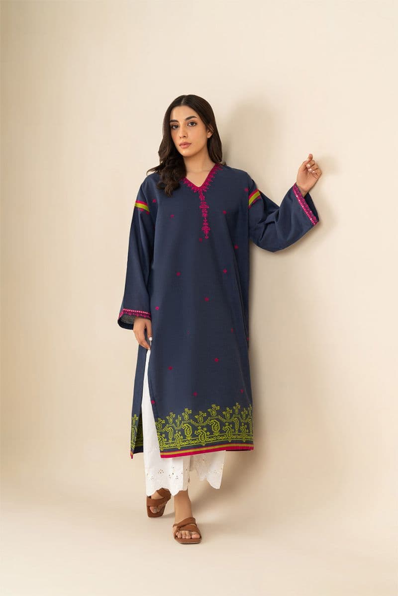 EMBROIDERED JACQUARD SHIRT (PRET) thumbnail