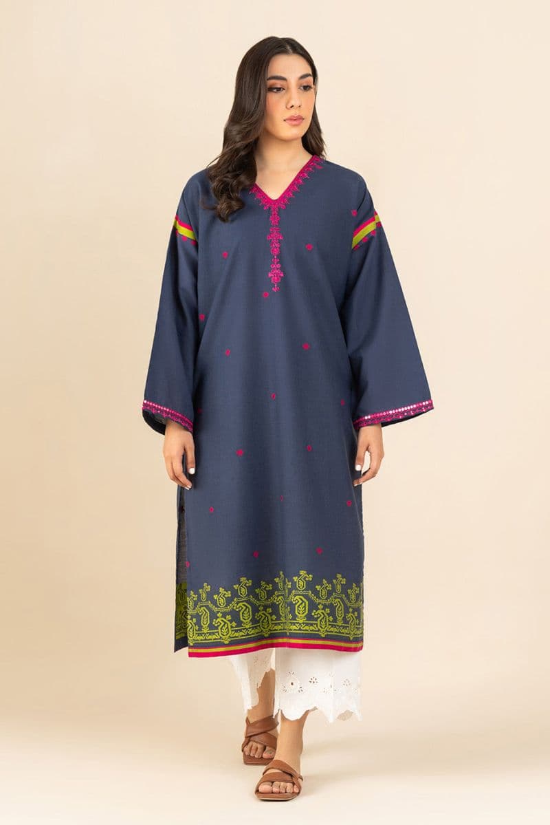 EMBROIDERED JACQUARD SHIRT (PRET) thumbnail