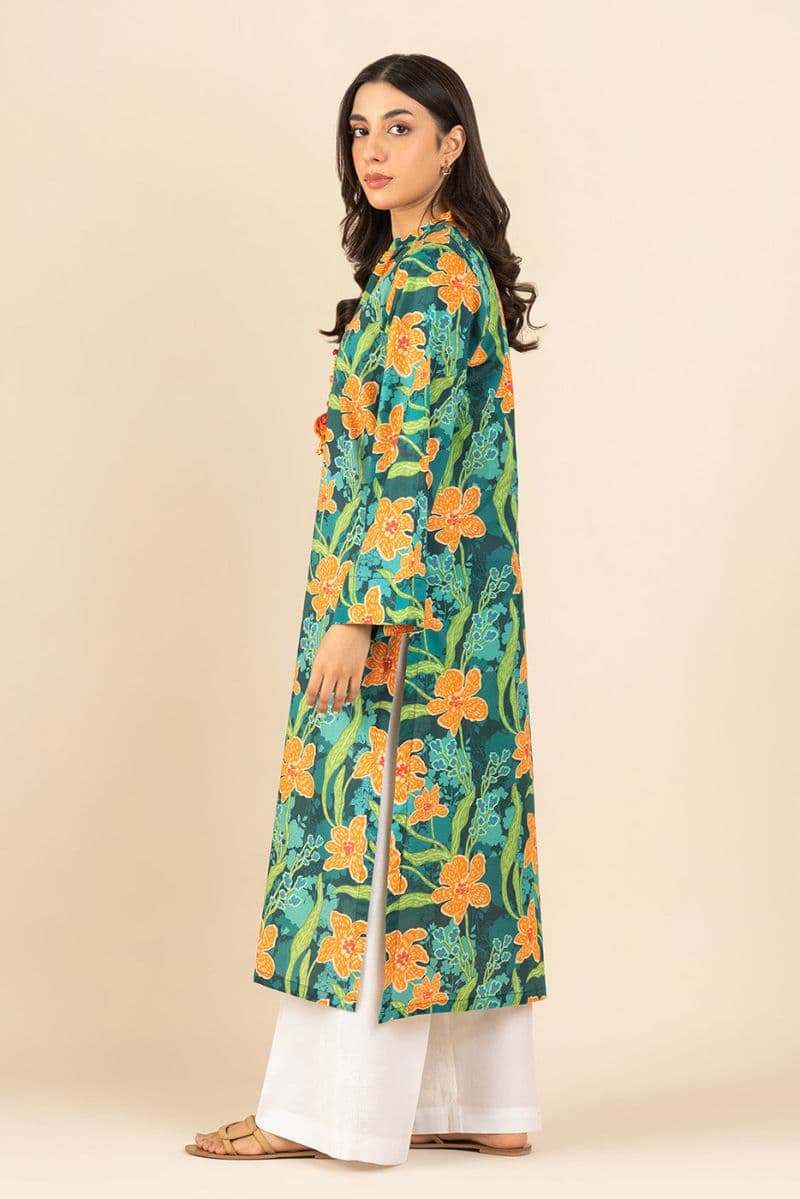 PRINTED LAWN SHIRT (PRET) thumbnail