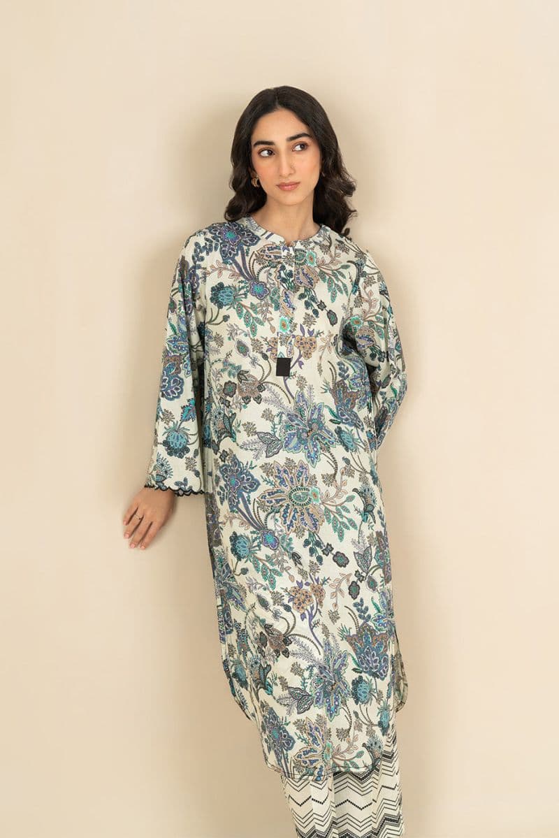 PRINTED LAWN SHIRT (PRET) thumbnail