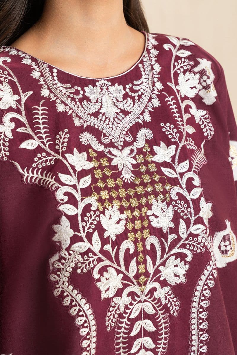 EMBROIDERED LUREX JACQUARD SHIRT (PRET) thumbnail