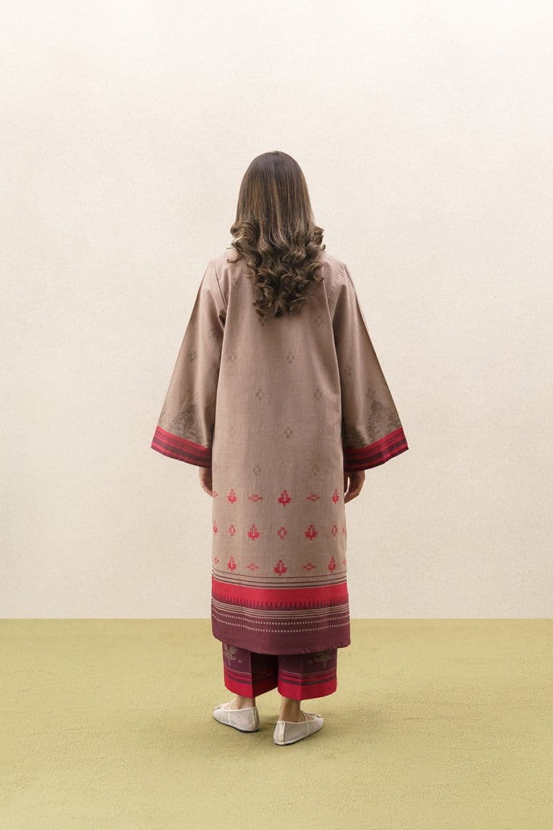 2 PIECE SOLID JACQUARD SUIT (PRET) thumbnail