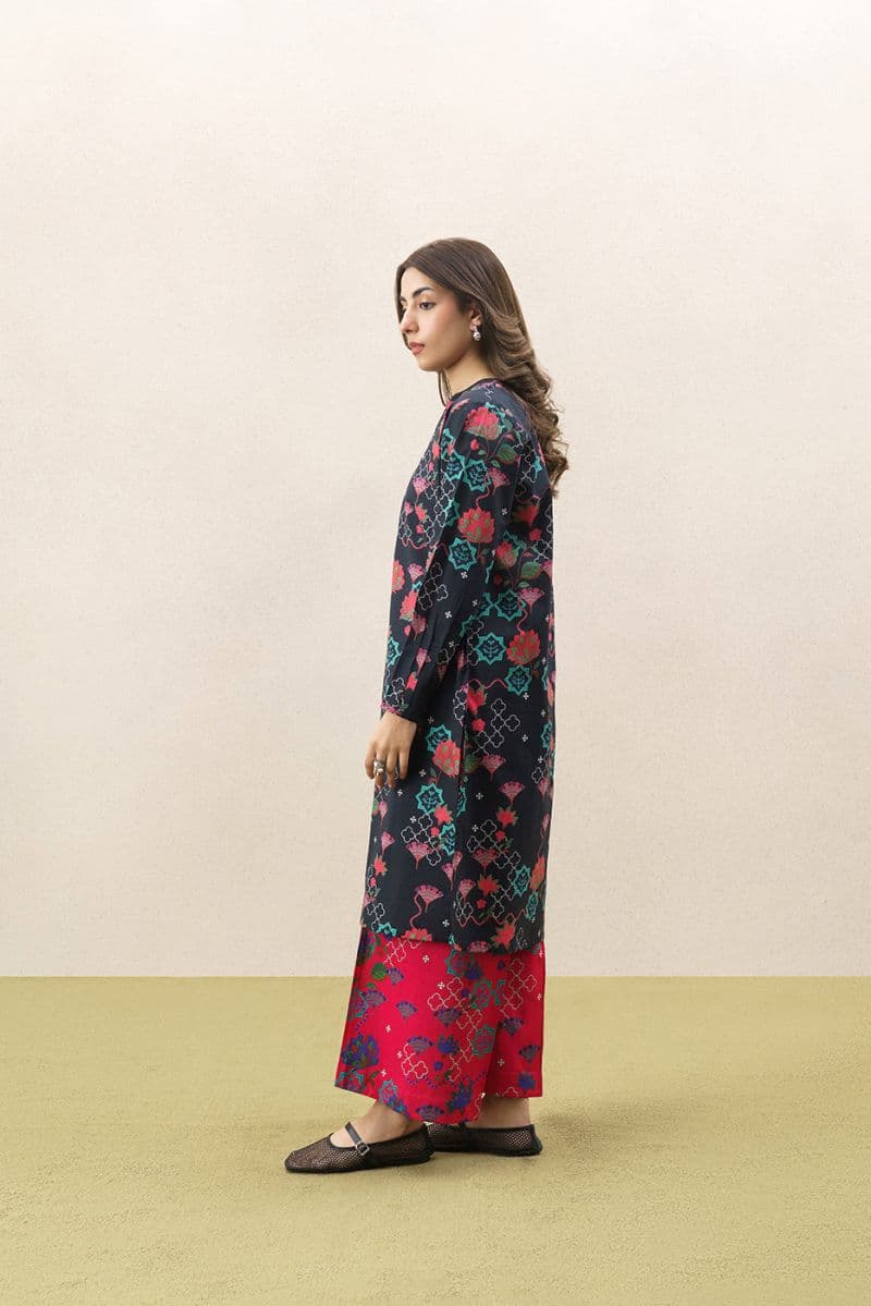 2 PIECE PRINTED CAMBRIC SUIT (PRET) thumbnail