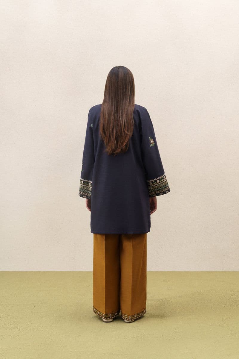 2 PIECE EMBROIDERED SLUB KHADDAR SUIT (PRET) thumbnail