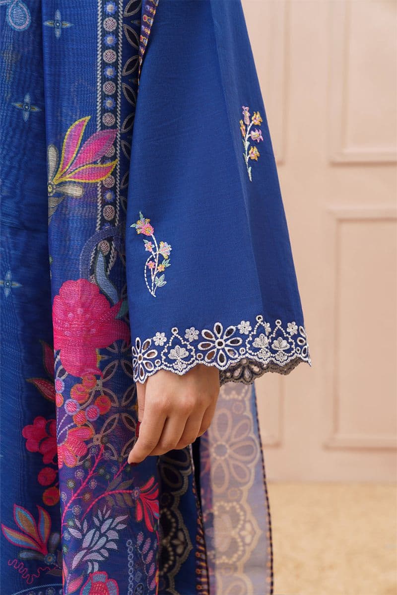 3 PIECE EMBROIDERED SLUB SUIT (HIGH CASUAL) thumbnail
