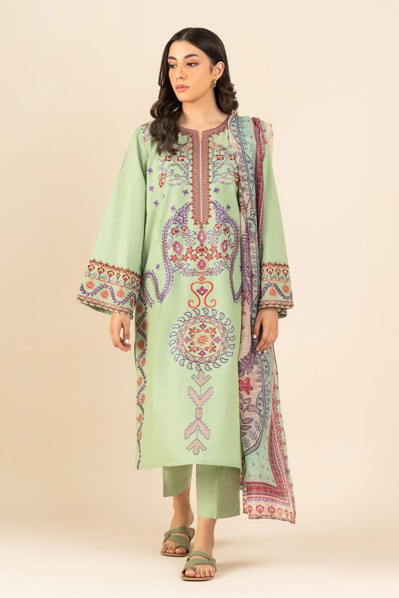 3 PIECE EMBROIDERED LAWN SUIT (PRET) thumbnail