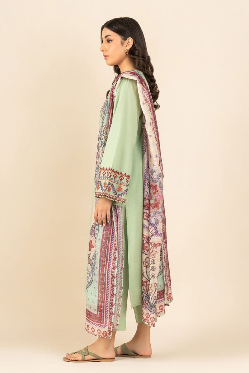 3 PIECE EMBROIDERED LAWN SUIT (PRET) thumbnail