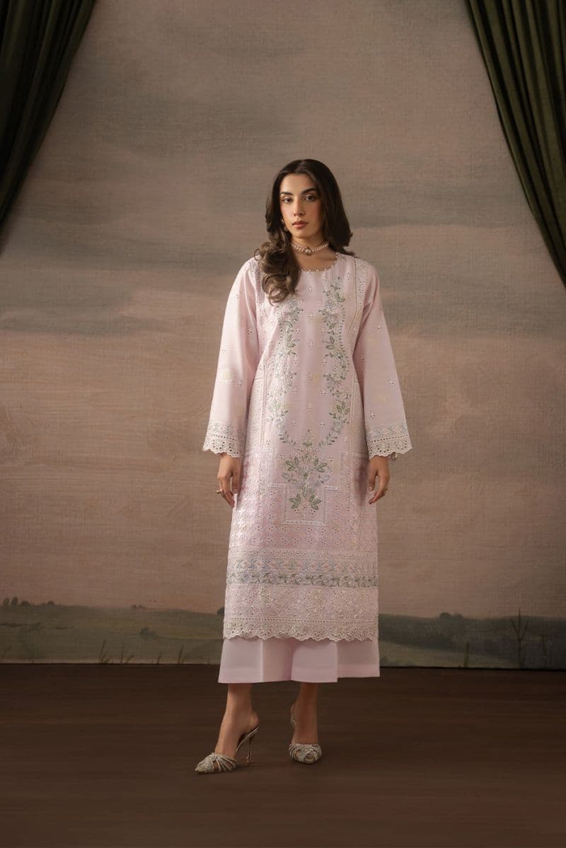2 PIECE EMBROIDERED ZARI JACQUARD SUIT (LUXURY PRET) thumbnail