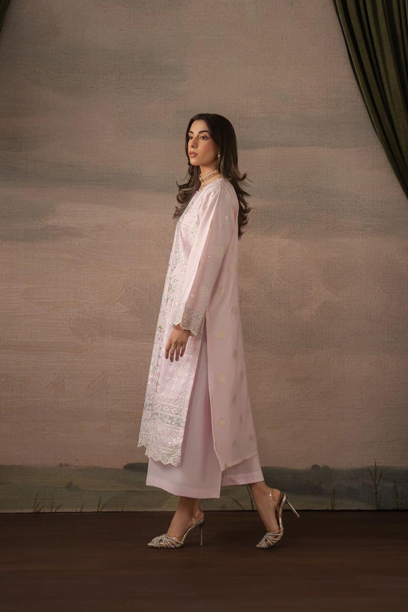 2 PIECE EMBROIDERED ZARI JACQUARD SUIT (LUXURY PRET) thumbnail
