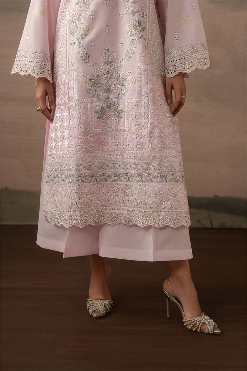 2 PIECE EMBROIDERED ZARI JACQUARD SUIT (LUXURY PRET) thumbnail