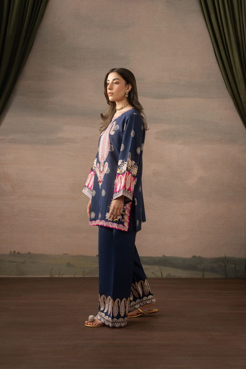 2 PIECE EMBROIDERED ZARI JACQUARD SUIT (LUXURY PRET) thumbnail
