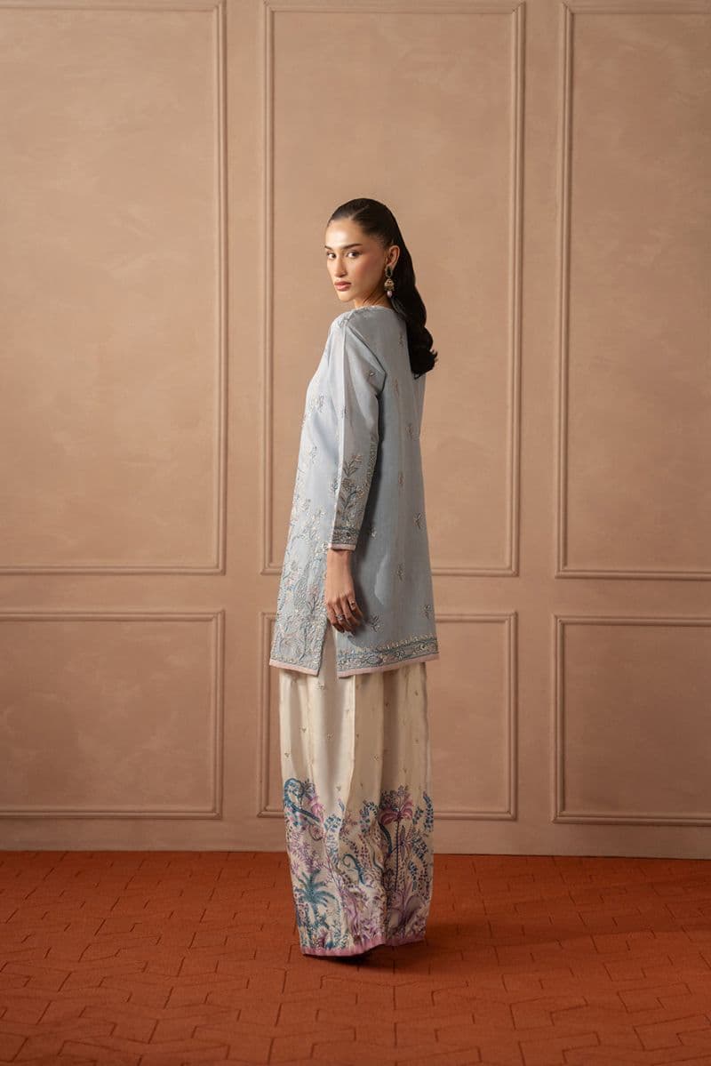 2 PIECE EMBROIDERED ZARI JACQUARD SUIT (LUXURY PRET) thumbnail