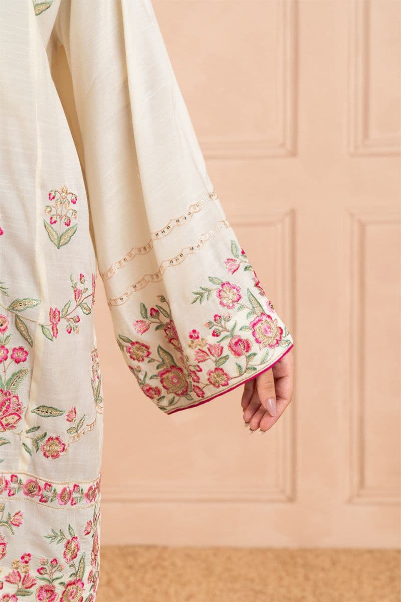 2 PIECE EMBROIDERED RAW SILK SUIT (LUXURY PRET) thumbnail