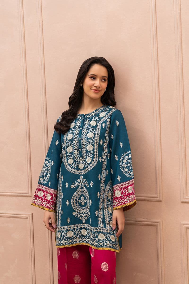 2 PIECE EMBROIDERED JACQUARD SUIT (LUXURY PRET) thumbnail