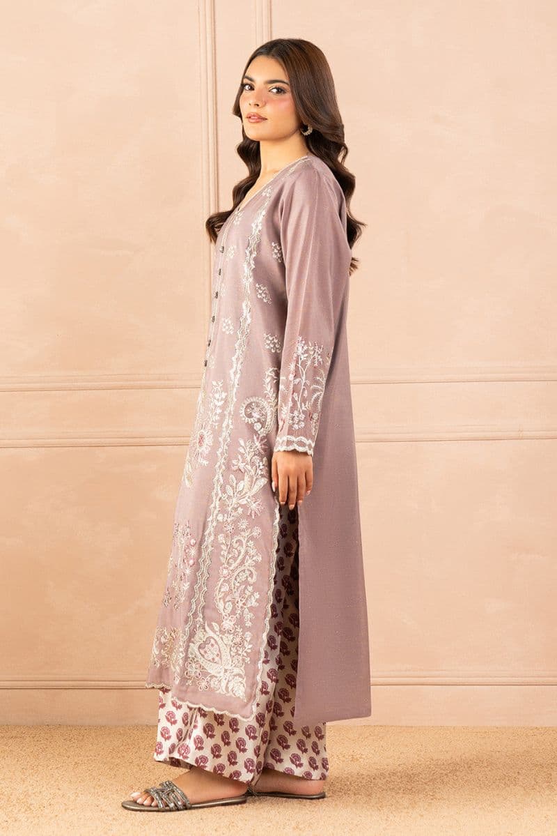 2 PIECE EMBROIDERED ZARI JACQUARD SUIT (LUXURY PRET) thumbnail