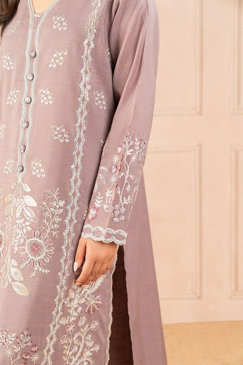 2 PIECE EMBROIDERED ZARI JACQUARD SUIT (LUXURY PRET) thumbnail