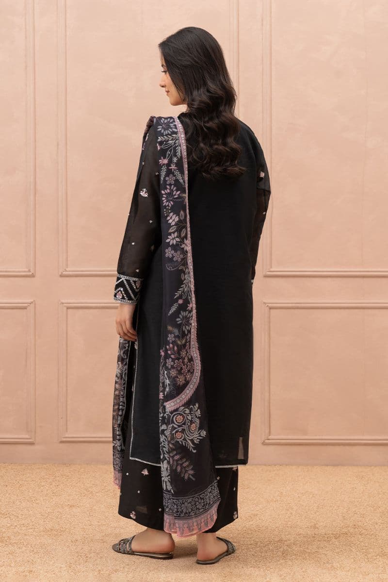 3 PIECE EMBROIDERED PAPER COTTON SUIT (LUXURY PRET) thumbnail
