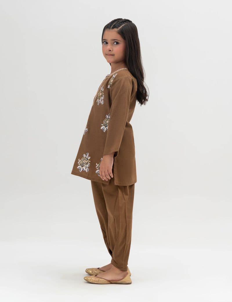 2 PIECE FLORAL EMBROIDERED SUIT thumbnail
