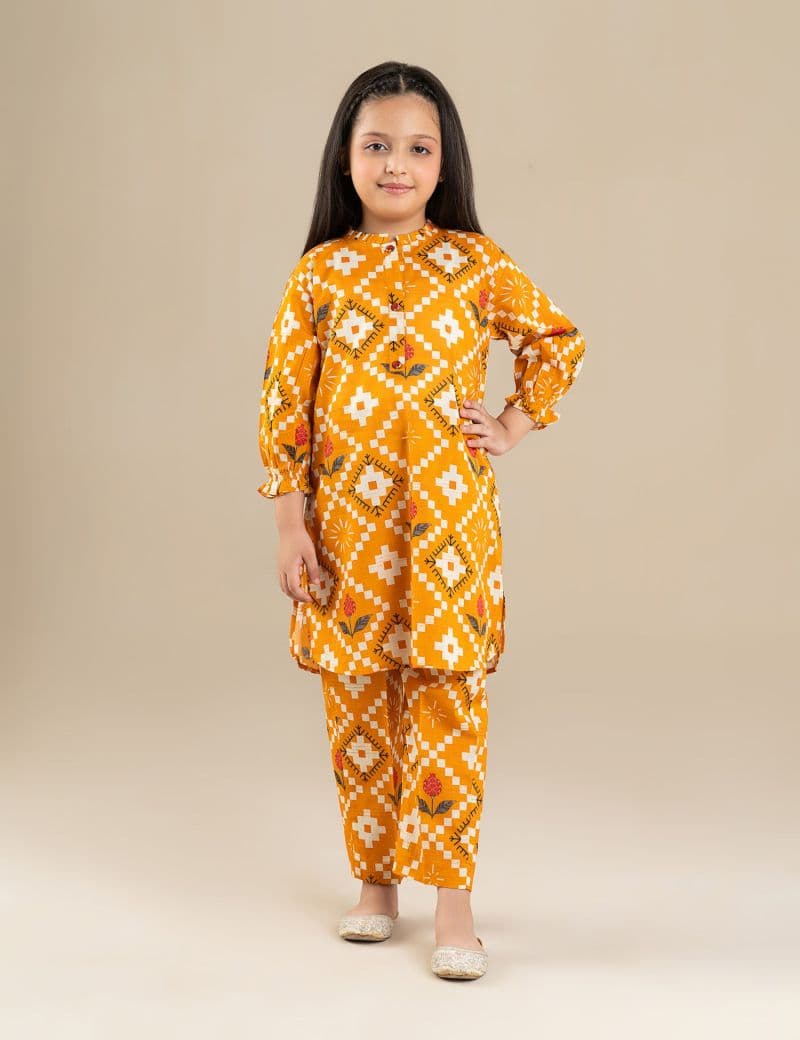 2 PIECE BLOCK PRINTED SUIT thumbnail