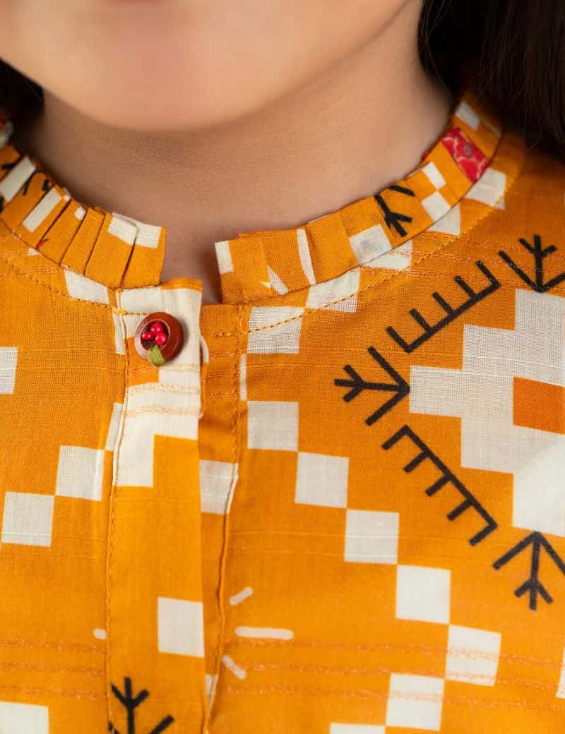 2 PIECE BLOCK PRINTED SUIT - alternate view